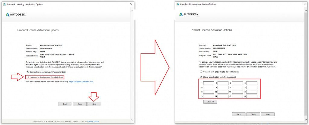 Chọn I have an activation code from Autodesk Chọn I have an activation code from Autodesk